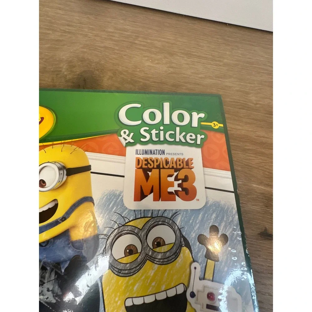 Crayola Color & Sticker Book Kids 2-Pack Multi Despicable‎ Me 3 Minions Art Set